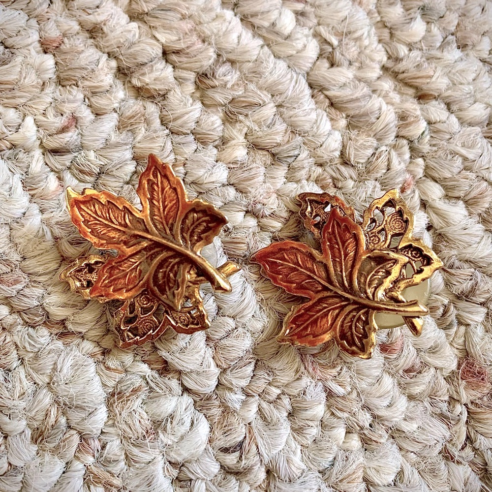 Golden Leaf Earrings